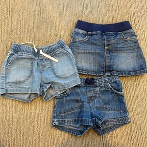3 shorts/skirt size 3T all perfect shape